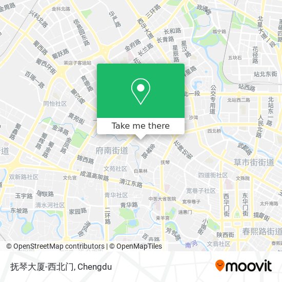 抚琴大厦-西北门 map