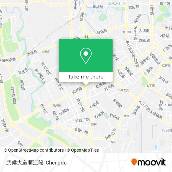武侯大道顺江段 map