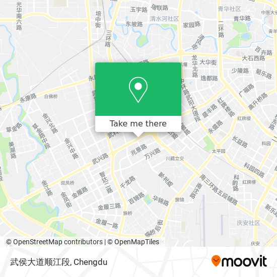 武侯大道顺江段 map