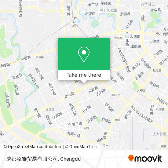 成都添雅贸易有限公司 map