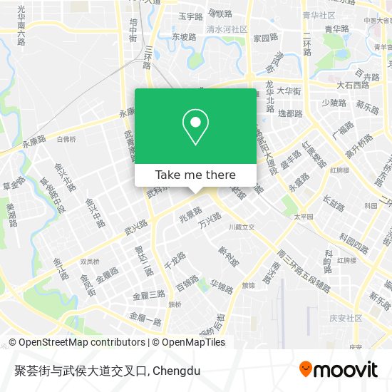 聚荟街与武侯大道交叉口 map
