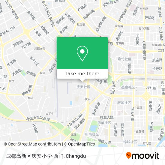 成都高新区庆安小学-西门 map