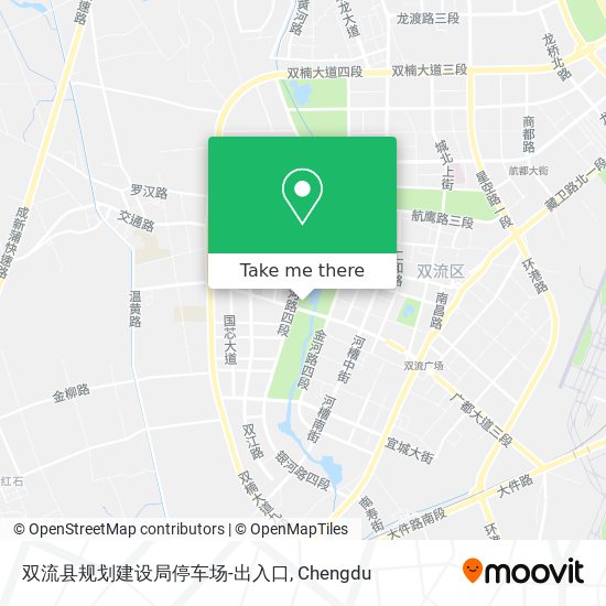 双流县规划建设局停车场-出入口 map