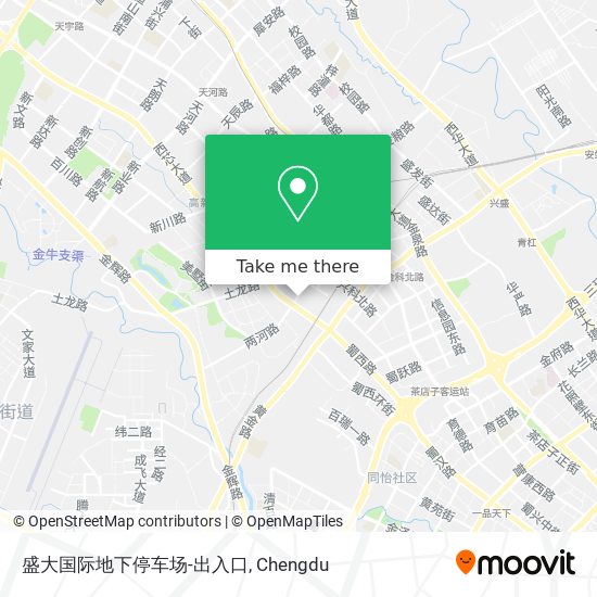 盛大国际地下停车场-出入口 map