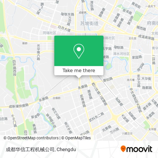 成都华信工程机械公司 map