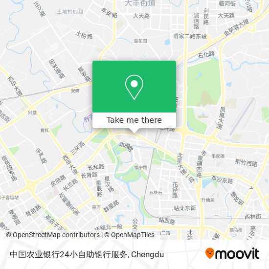 中国农业银行24小自助银行服务 map