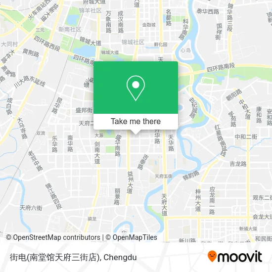 街电(南堂馆天府三街店) map