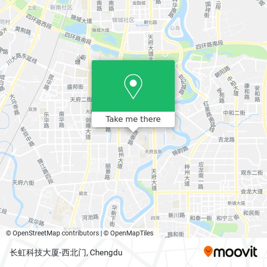 长虹科技大厦-西北门 map