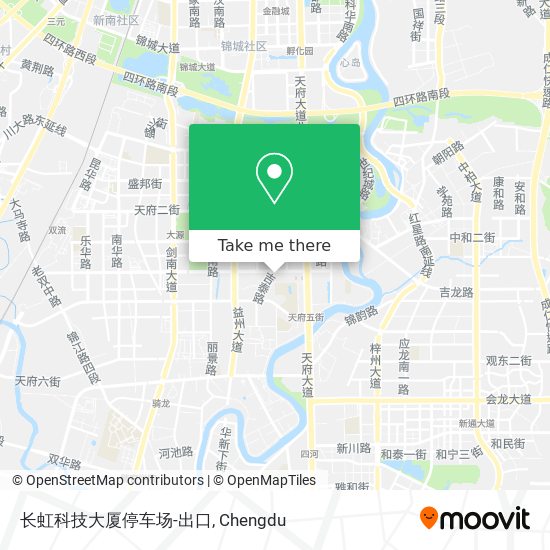 长虹科技大厦停车场-出口 map