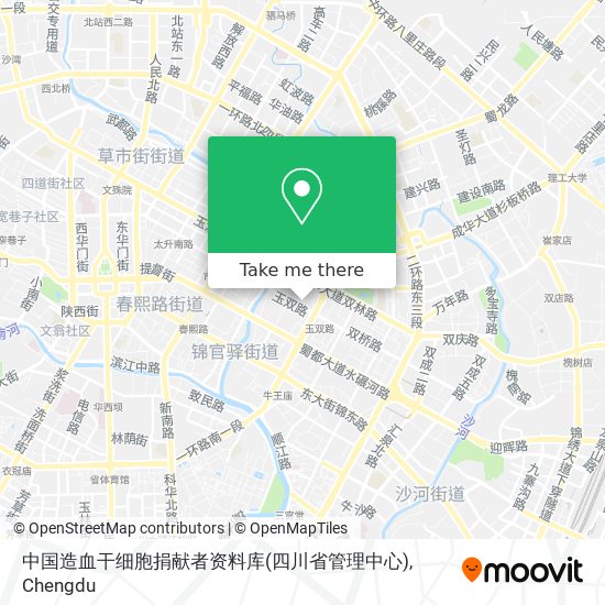 中国造血干细胞捐献者资料库(四川省管理中心) map