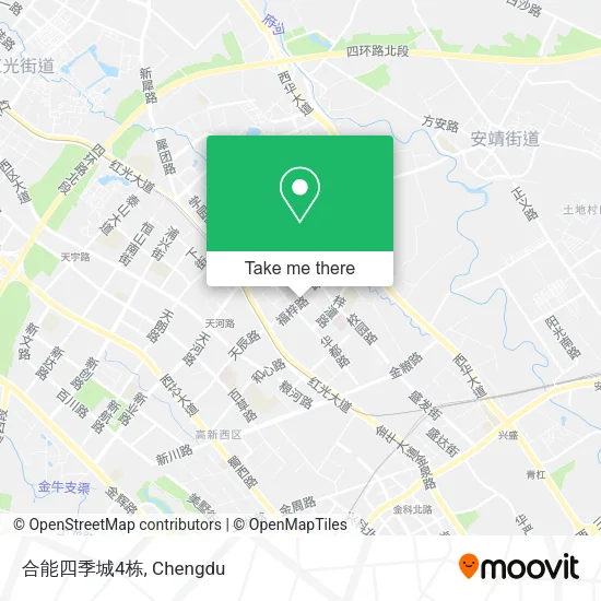 合能四季城4栋 map