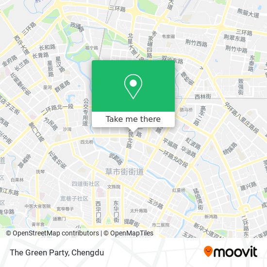 The Green Party map