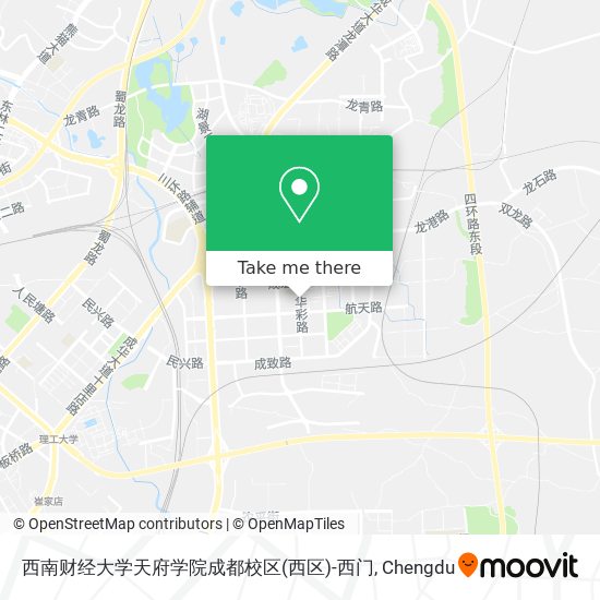 西南财经大学天府学院成都校区(西区)-西门 map