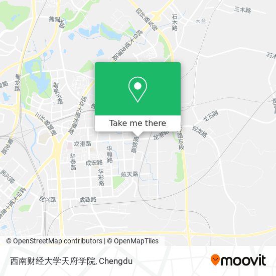 西南财经大学天府学院 map