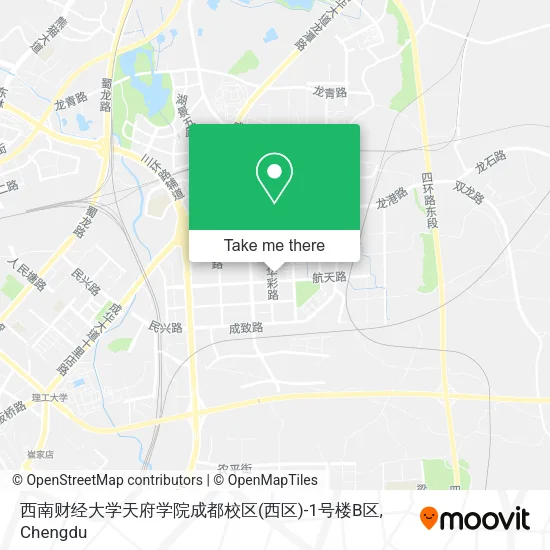 西南财经大学天府学院成都校区(西区)-1号楼B区 map