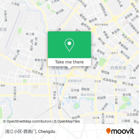 清江小区-西南门 map