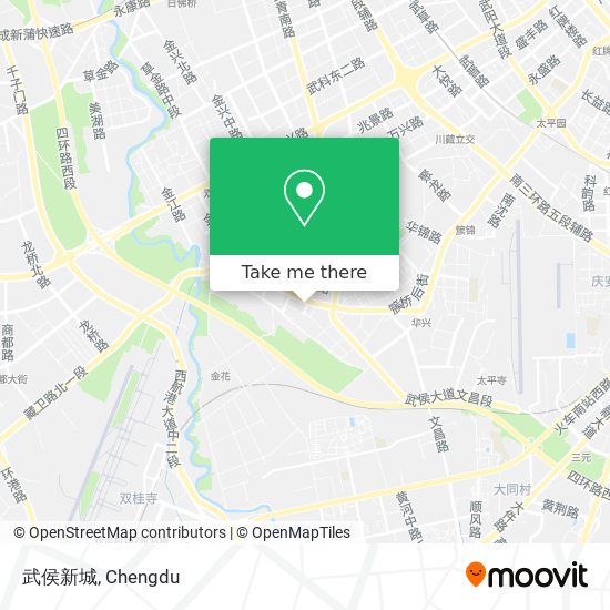 武侯新城 map