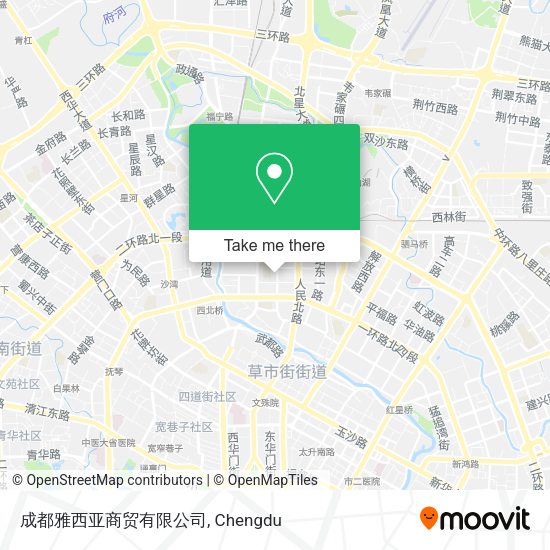 成都雅西亚商贸有限公司 map