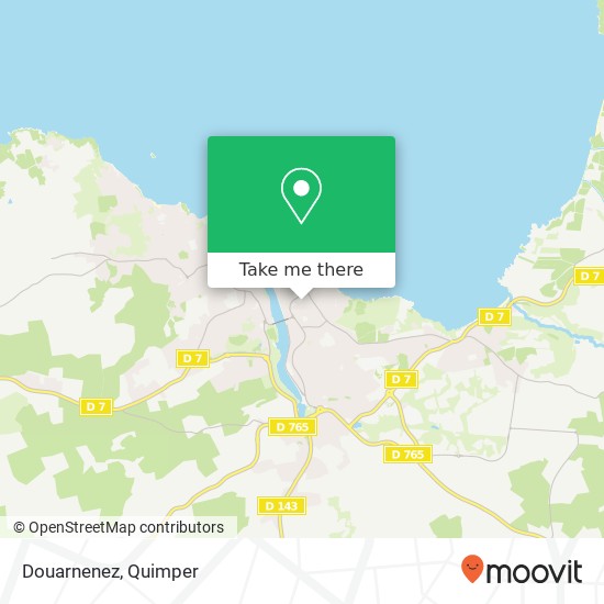 Mapa Douarnenez