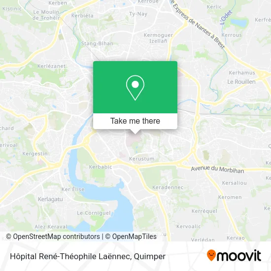 Hôpital René-Théophile Laënnec map