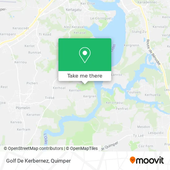 Golf De Kerbernez map