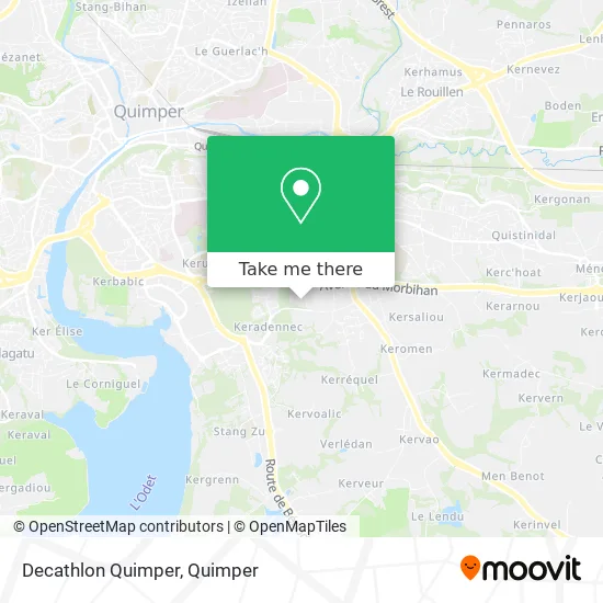 Decathlon Quimper map