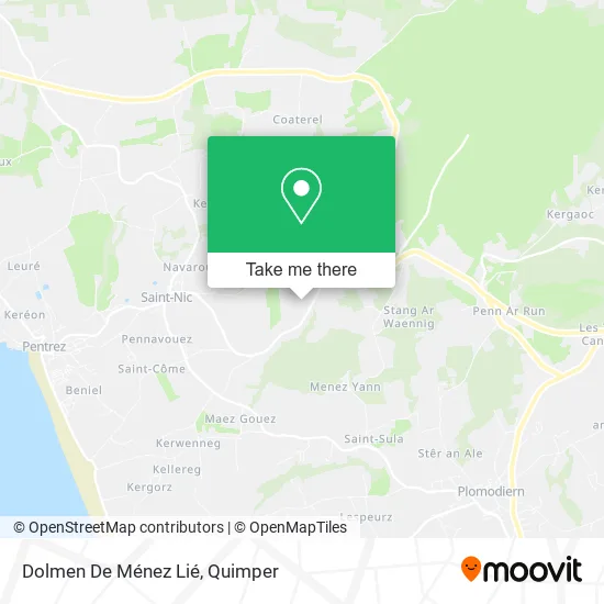 Dolmen De Ménez Lié map