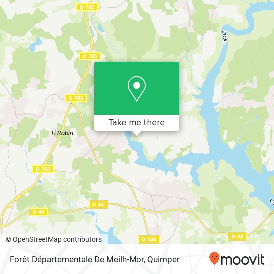 Mapa Forêt Départementale De Meilh-Mor