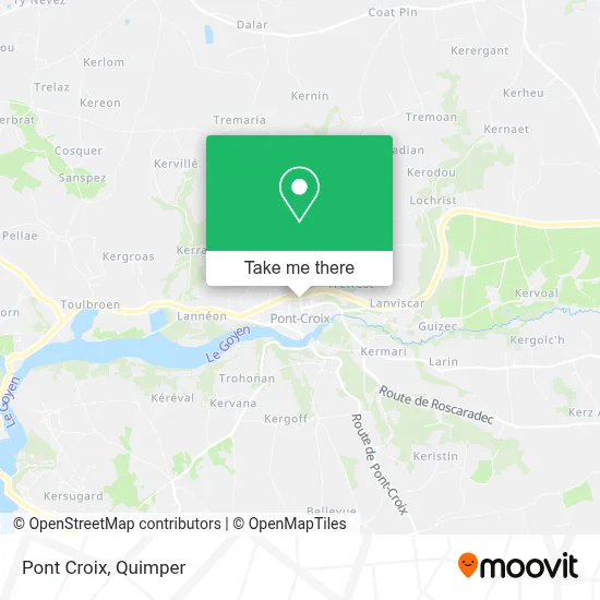 Mapa Pont Croix