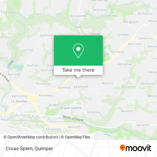Croas-Spern map