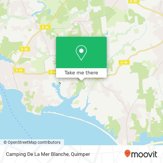 Mapa Camping De La Mer Blanche