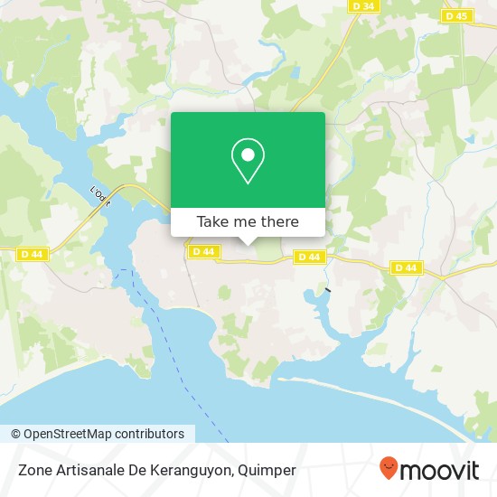 Zone Artisanale De Keranguyon map