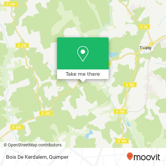 Mapa Bois De Kerdalem