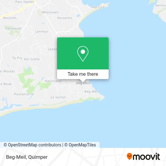 Beg-Meil map