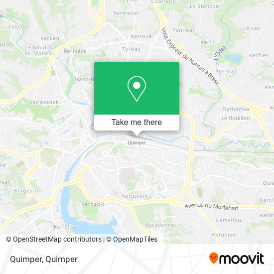 Quimper map