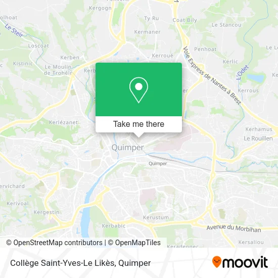 Collège Saint-Yves-Le Likès map