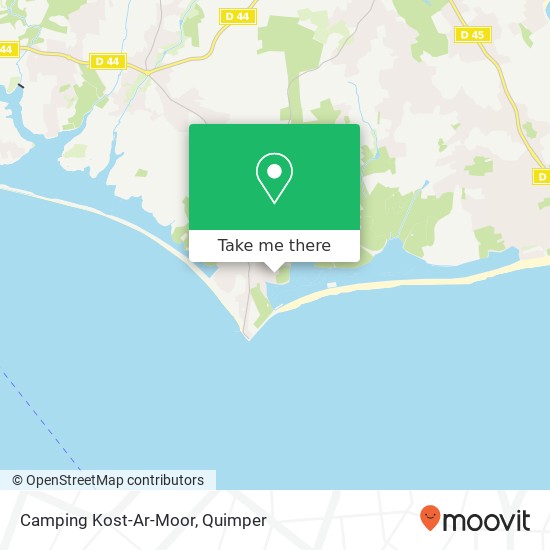 Mapa Camping Kost-Ar-Moor