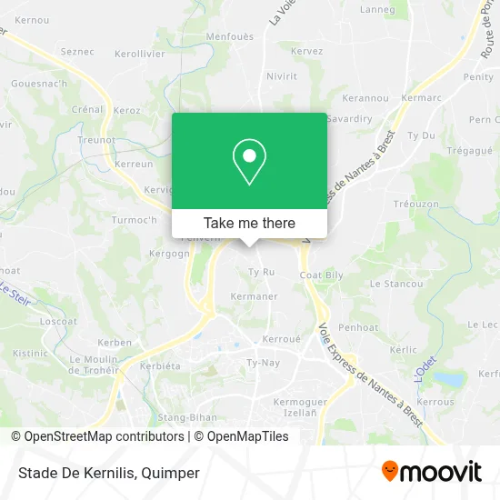 Stade De Kernilis map