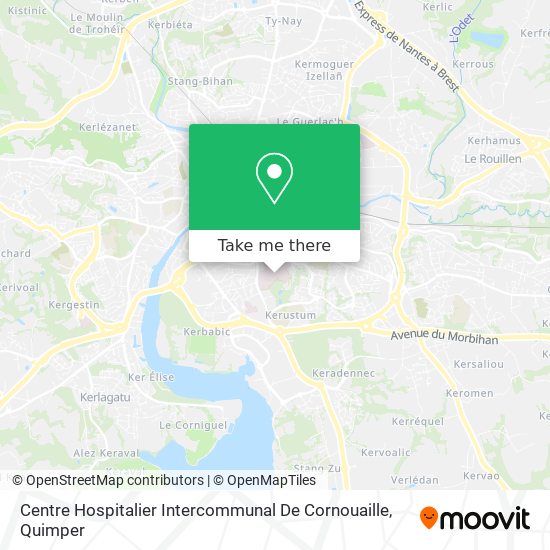 Centre Hospitalier Intercommunal De Cornouaille map