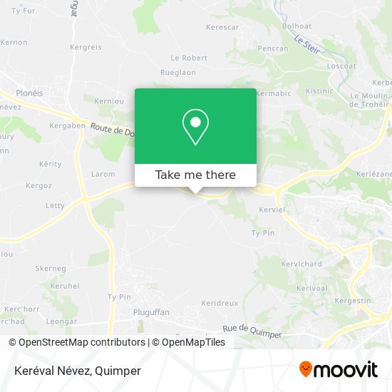 Keréval Névez map