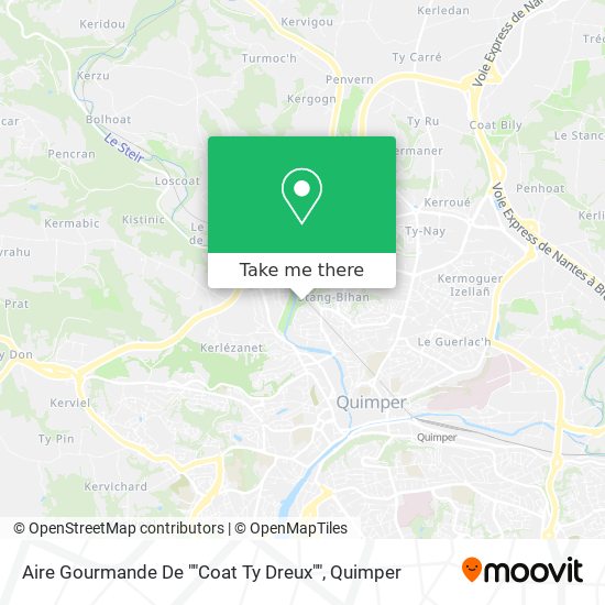 Mapa Aire Gourmande De ""Coat Ty Dreux""