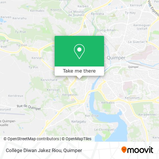 Collège Diwan Jakez Riou map