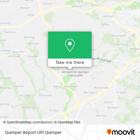 Quimper Airport UIP map