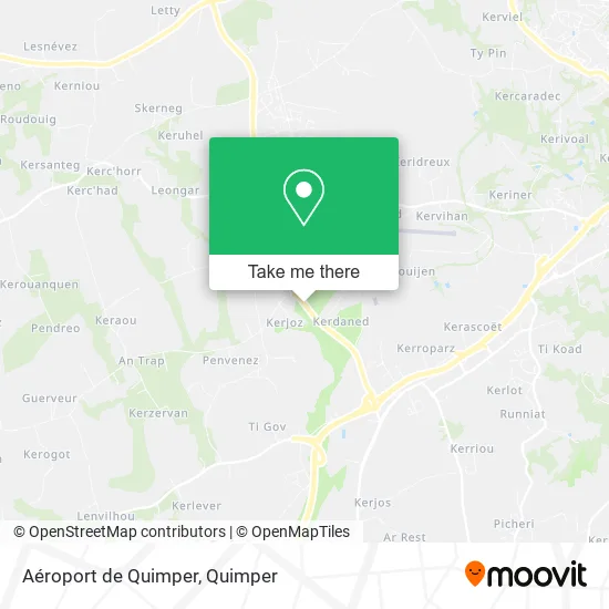 Aéroport de Quimper map