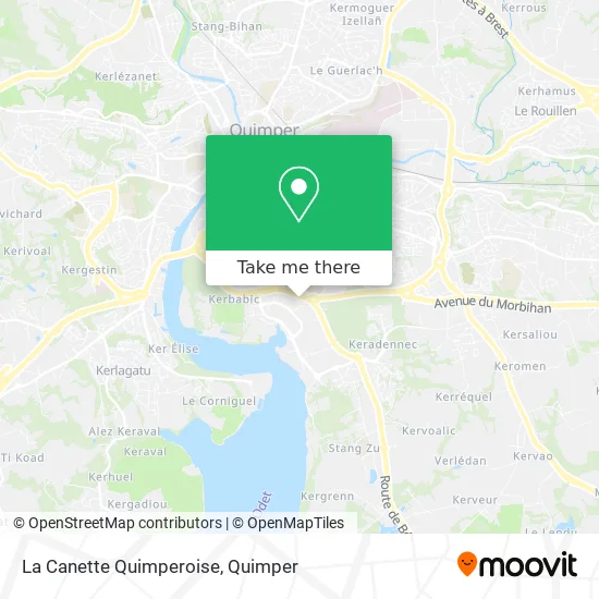La Canette Quimperoise map