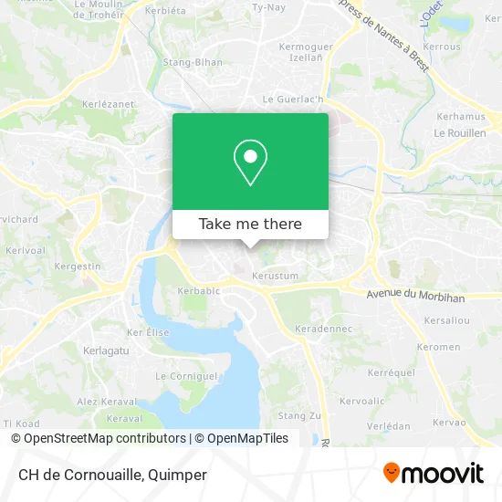 CH de Cornouaille map