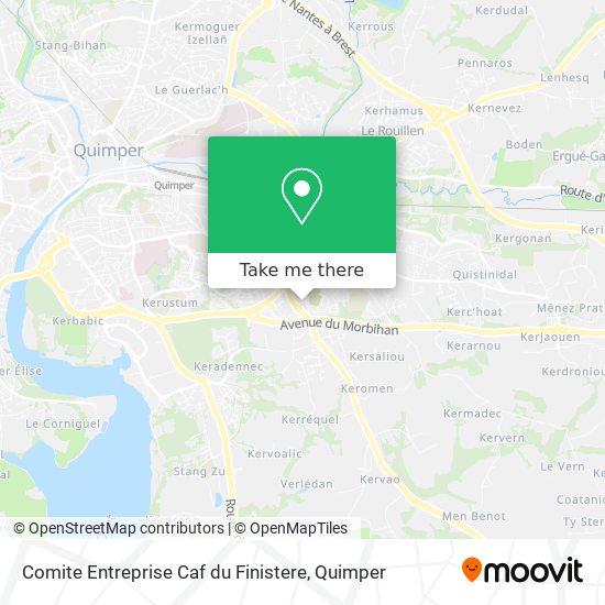 Comite Entreprise Caf du Finistere map