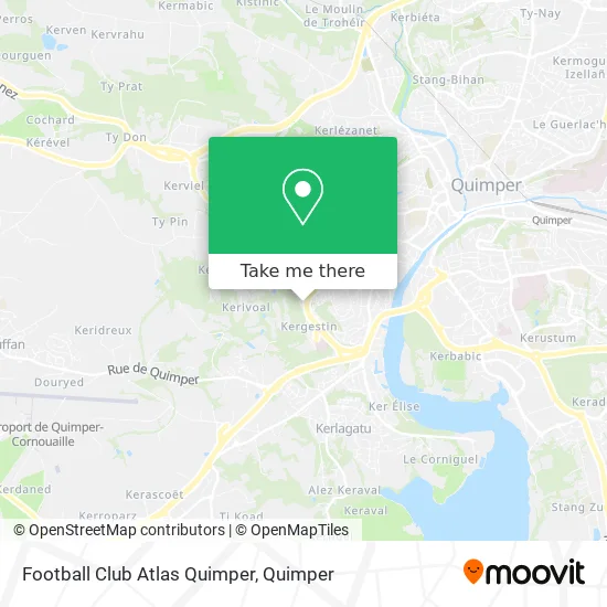 Football Club Atlas Quimper map