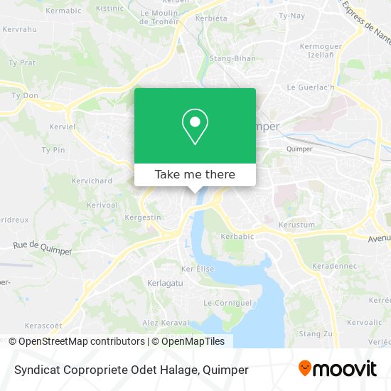 Syndicat Copropriete Odet Halage map