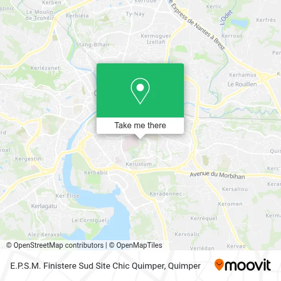 E.P.S.M. Finistere Sud Site Chic Quimper map